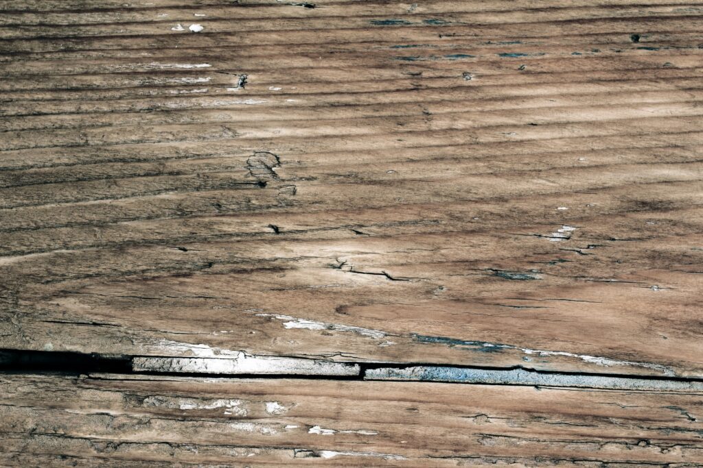 Water-Damage Wood Floor